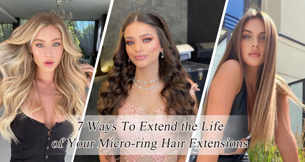 Micro Ring hair extensions should last up to three months before needing to  be removed & reins… | Hair extension brands, Bead extensions, Micro ring  hair extensions