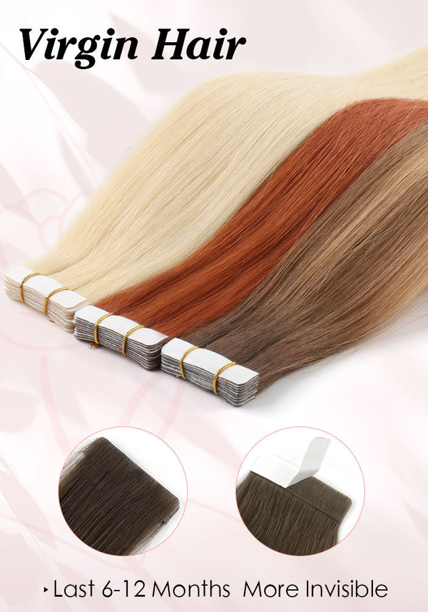 Virgin Invisible Tape In Hair Extensions