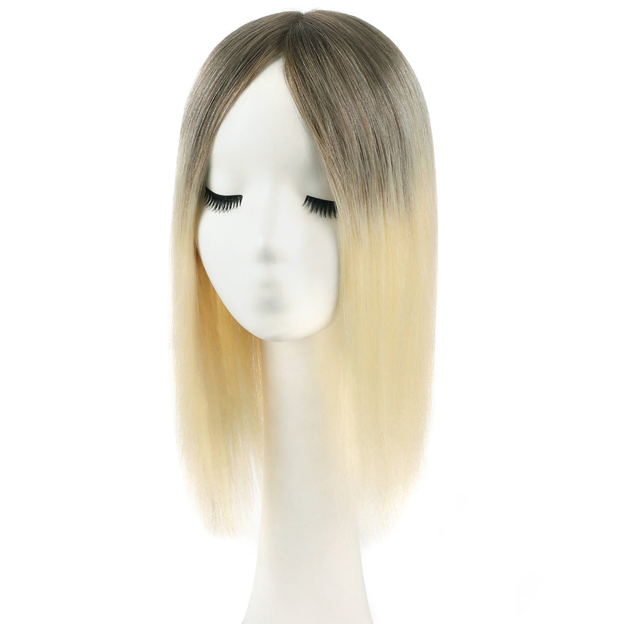 5 x 6" Mono Top Hair Topper Ombre Color T4/60#