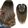 5 x 6" Mono Top Hair Topper Balayage Color B2/8#