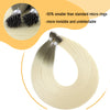 Virgin Nano Ring Hair Extensions Rooted R3/60#