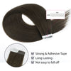 Virgin Tape in Hair Extensions 2A# Dark Chocolate Brown