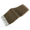 Virgin Tape in Hair Extensions 4# Warm Chestnut Brown