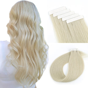 Virgin Tape in Hair Extensions 60# Light Blonde