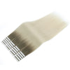 Virgin Tape in Hair Extensions Ombre Color T16A/60A#