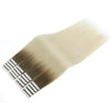 Virgin Tape in Hair Extensions Ombre Color T9/60#