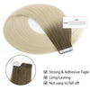 Virgin Tape in Hair Extensions Ombre Color T9/60#