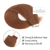 Virgin Tape in Hair Extensions 33# Dark Auburn