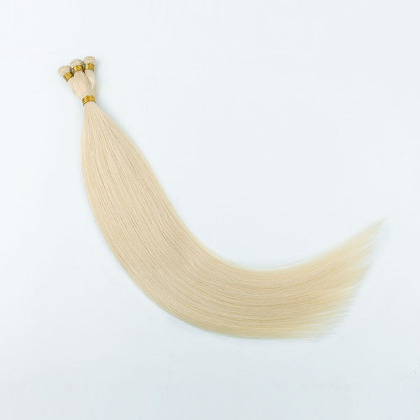 Ash Blonde (#60) Hand Tied Hair Extensions | AmazingBeautyHair